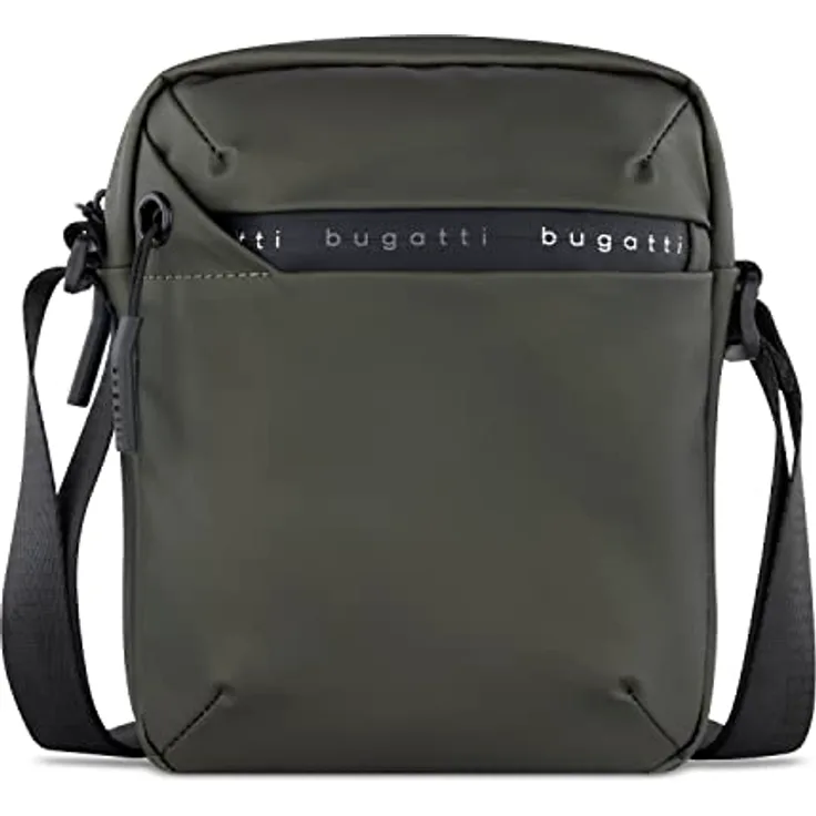 bugatti Blanc kleine Crossover-Umhängetasche, kompakte Schultertasche mit verstellbarem Tragegurt, olive