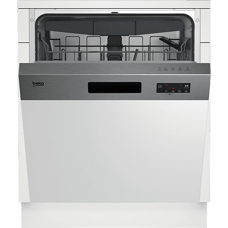 BEKO BDSN16450 Geschirrspüler, teilintegrierbar für 15 Maßgedecke, 5 Programme, 42 dB (A)