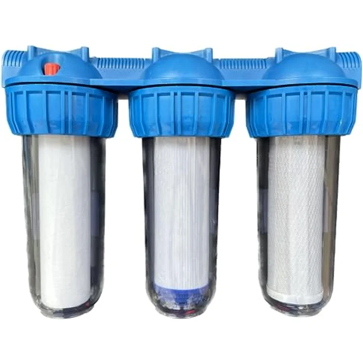 IBO 003482, Untertischwasserfilter, transparenter Kunststoff mit Hochleistungsfiltern, Blau – Bild 5