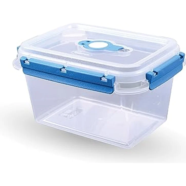 Tontarelli Vorratsdose für Lebensmittel (1500 ml) - Blau - Frischhaltedosen Lunchbox, BPA-Frei luftdicht, Aufbewahrungsbox Meal Prep Box, Schale – Bild 1