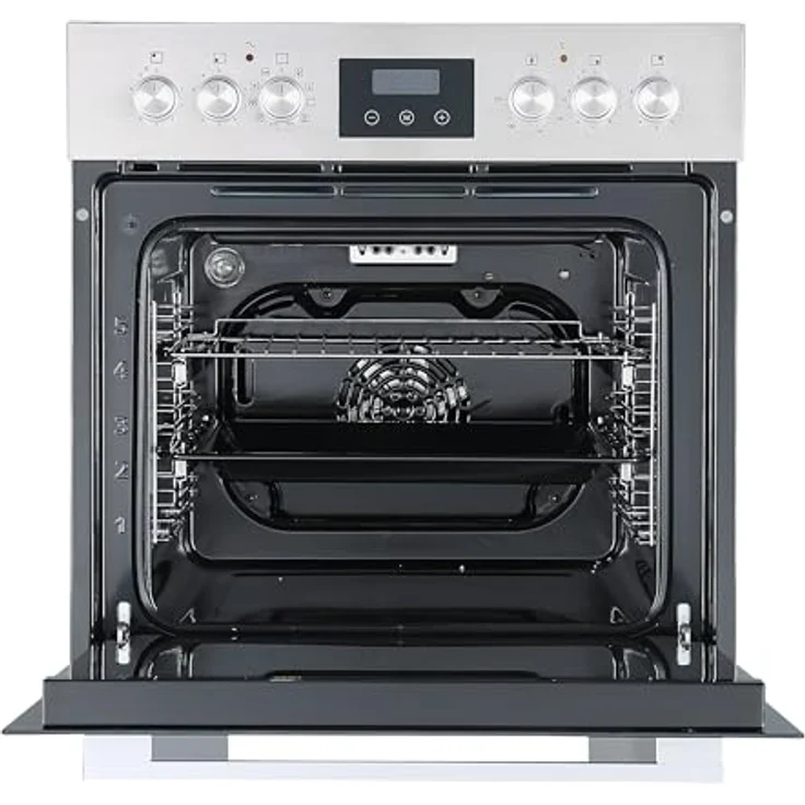 Respekta HS3001-19, Einbau-Backofen Herdset mit 67 Liter Volumen, rahmenlosem Glaskeramikkochfeld und 9 Beheizungsarten – Bild 2