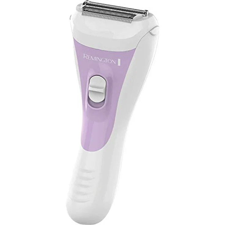 Remington Damenrasierer smooth&silky WSF5060, Bikini Trimmaufsatz, Batteriebetrieben, 2-seitiger Intercept-Trimmer, feuchtigkeitsspendender Aloe Vera Streifen, Nass- und Trockenrasierer, weiß-lila – Bild 4