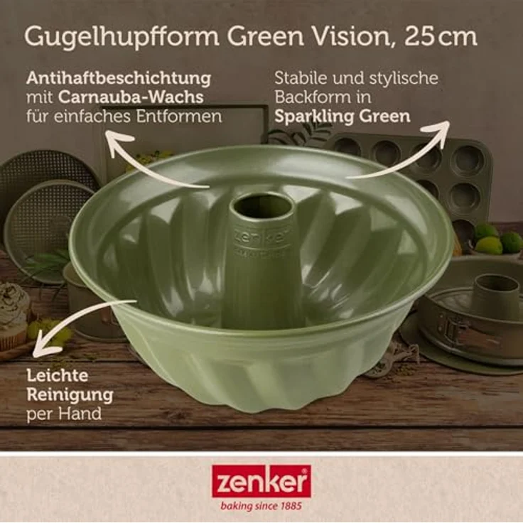 Zenker Gugelhupfform Green Vision, Durchmesser25cm – Bild 5