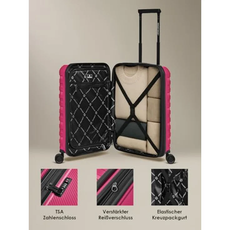 Smartbox Edition 01, Kabinentrolley mit 4 Rollen, Laptopfach, 55 cm, pink – Bild 4