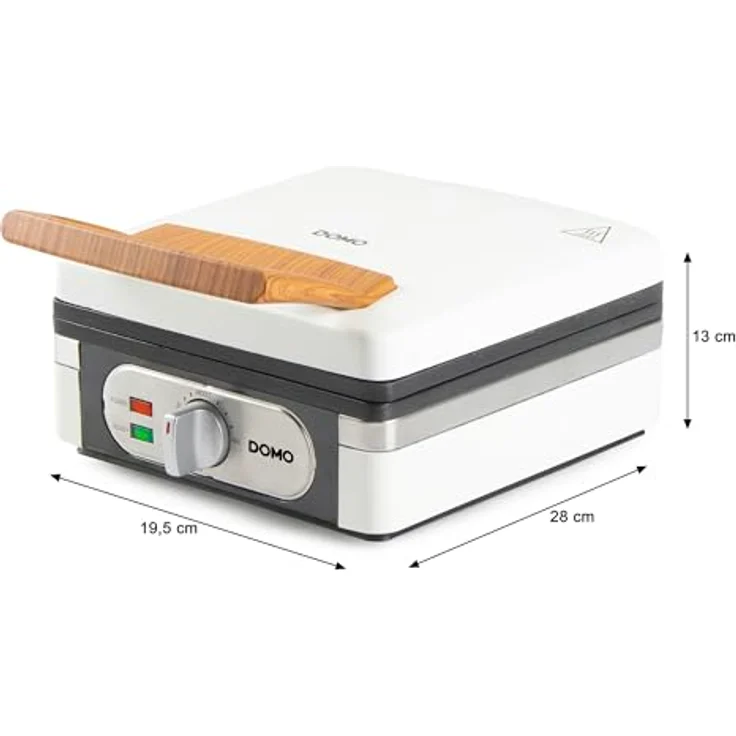 DOMO WAFFELEISEN DO9274W – Waffeleisen in Powder White mit PFAS-freier Antihaftbeschichtung und temperaturregulierbarem Thermostat – Bild 6