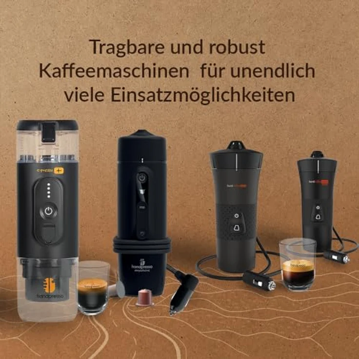 Handpresso 12V Kaffeemaschine Handcoffee Auto - Kaffeemaschine Auto Handpresso 12V für Auto, tragbare Espressomaschine Handpresso, Kaffeemaschine 12V Pads für Reisen. Auto Kaffeemaschine 12Volt – Bild 5