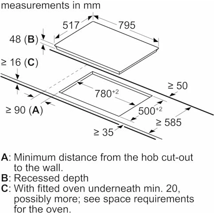 NEFF BX18B Einbau-Herd-Set N30, Integrierbare Herd-Kochfeld-Kombination 60 cm breit, CircoTherm, Schnellaufheizung, LED-Display, Touch Control, Powerstufe, Bräterzone Schwarz - Preisvergleich – Bild 3