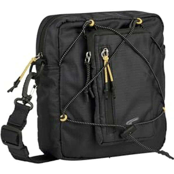 camel active Shores Umhängetasche S, 21 cm, schwarz, 100% Polyester, kompakte Tasche für jeden Anlass – Bild 1