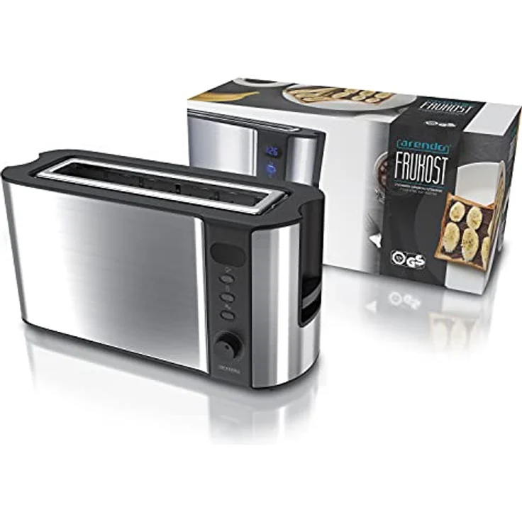 Arendo Automatik Toaster Langschlitz - mit Defrost Funktion - warmhaltende Doppelwandkonstruktion - Automatische Brotzentrierung - Aufsatz - herausziehbare Schublade - GS-zertifiziert – Bild 7