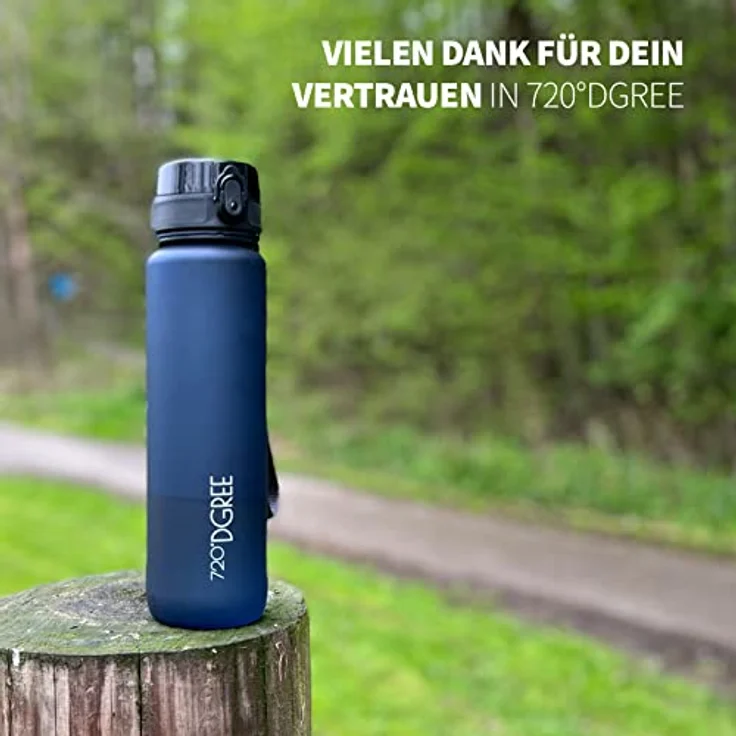 Trinkflasche Wasserflasche Fruchteinsatz 0,65L - BPA-Frei uberBottle 720 DGREE sapphire blue – Bild 4