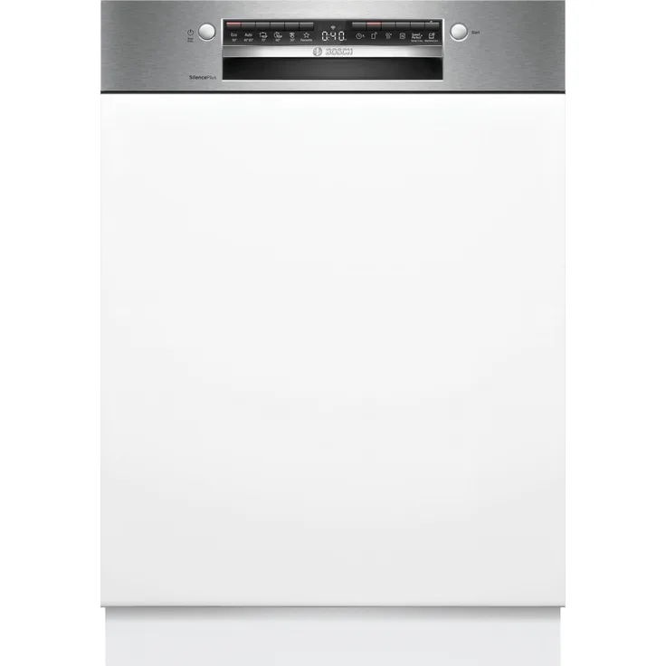 Bosch SMI4ECS31E Integrated Dishwasher 60cm, Serie 4 Teilintegrierter Geschirrspüler 60 cm in gebürstetem Stahl