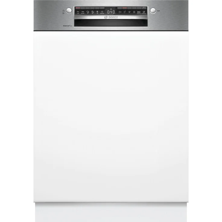 Bosch SMI4ECS31E Integrated Dishwasher 60cm, Serie 4 Teilintegrierter Geschirrspüler 60 cm in gebürstetem Stahl