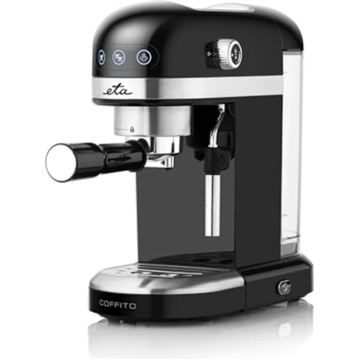 ETA Espressomaschine Coffito I 1465 W I 20 Bar | Siebträger | Kaffeemaschine mit Milchaufschäumer | 1,4 Liter Wassertank | Schlankes Design – Bild 1