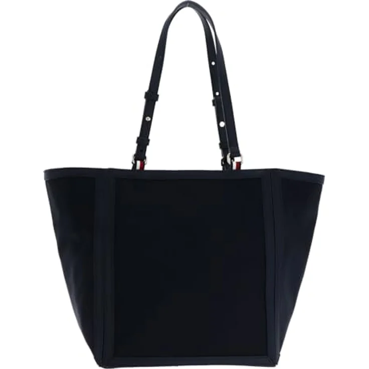 Tommy Hilfiger Shopper TH ESSENTIAL S TOTE, Handtasche Damen Tasche Damen Henkeltasche Recycelte Materialien, Space Blue – Bild 3