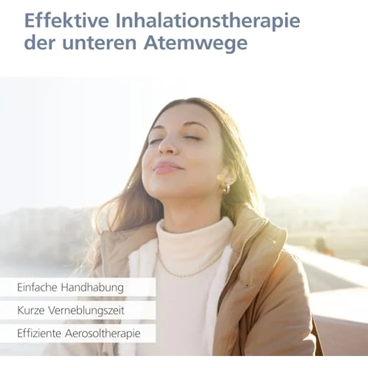 PARI LC Sprint Vernebler zur Inhalationstherapie der unteren Atemwege – Blauer Düsenaufsatz mit Ventilsystem, PIF-Control, Mundstück universell, Anschlussschlauch – PARI BOY Zubehör – Bild 3
