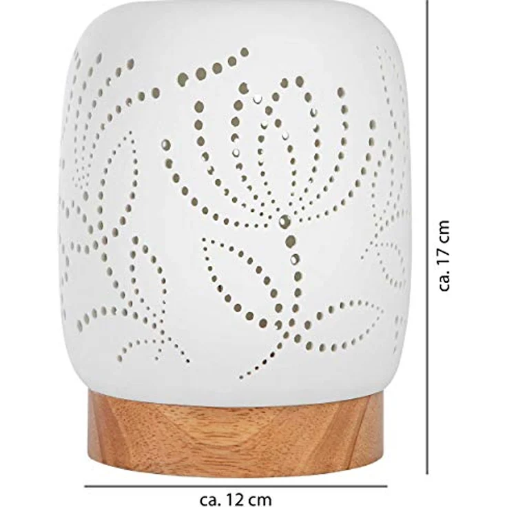 ONVAYA® Duftlampe | Elektrisch | Farbe: Creme weiß | Aroma Diffuser | Aromalampe | Duftstövchen | Modernes Duftlicht | Modell Katja – Bild 3