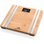 ETA Personenwaage Digital Bamboo Fit - LCD-Display, Rutschfeste Füße