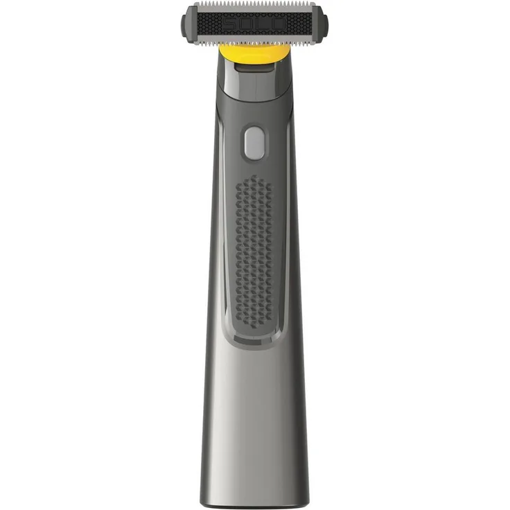 MediaShop Multifunktionstrimmer MicroTouch Titanium Solo, Titanbeschichtete Klingen, bidirektionale Haarentfernung, LED-Beleuchtung, kabellos, inkl. Reinigungsbürste