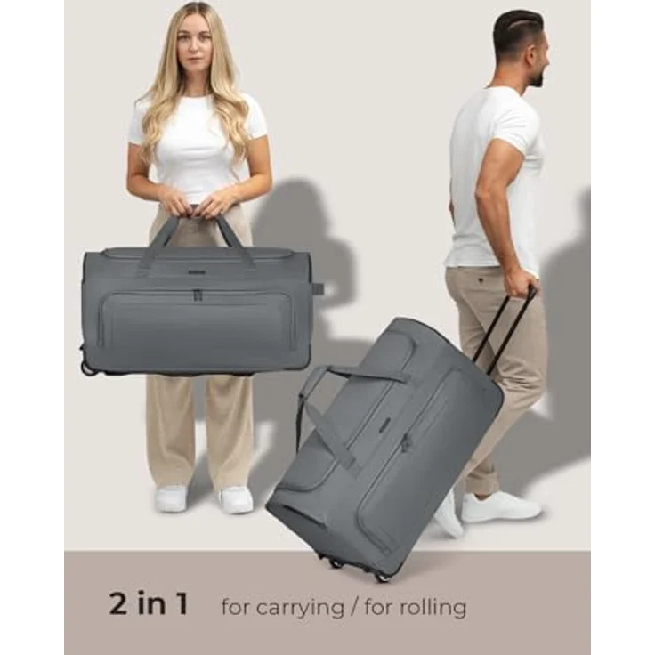 Redolz Duffle Essentials 2 Rollen Reisetasche 71 cm grey – Bild 3