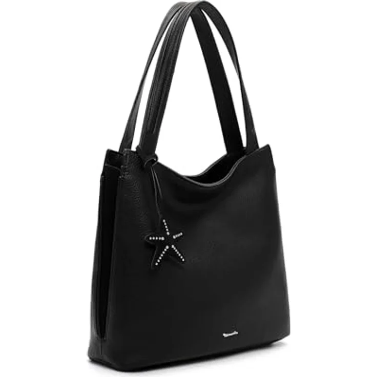 Tamaris TAS Kea Shopper Tasche, 37 cm, Schwarz, aus robustem Polyurethan mit verstellbarem Umhängeriemen und Raumaufteilern – Bild 3