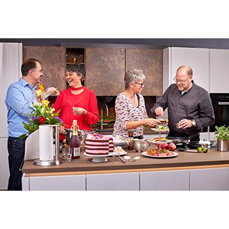 RÖSLE Gastro Trichter Ø 12 cm, Edelstahl 18-10, seitlicher Griff, herausnehmbarer Siebeinsatz, spülmaschinengeeignet – Bild 3