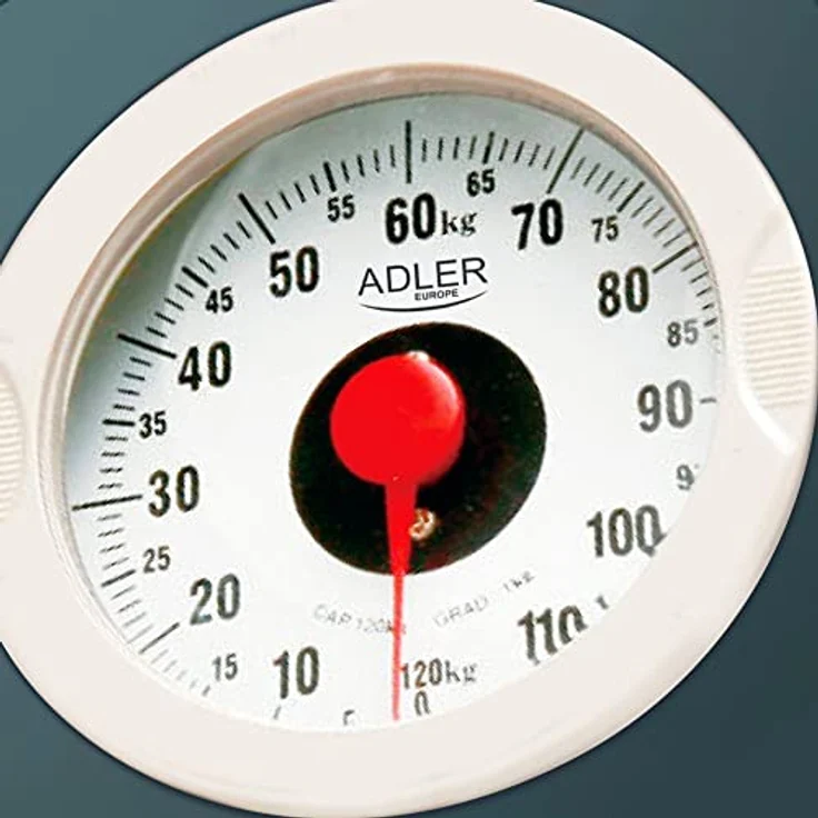 Adler AD8178 Mechanische Personenwaage bis zu 120kg, Analoge Badezimmerwaage hohe Genauigkeit, Anti-Rutsch-Oberfläche, Nicht-Digital, Einfach zu Bedienen, ohne Batterien – Bild 4