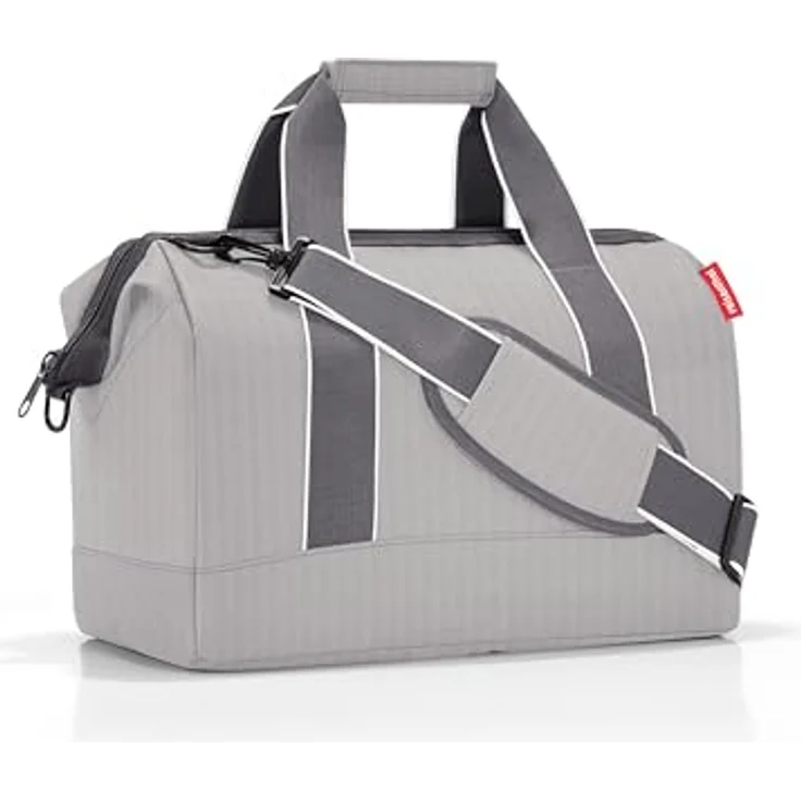 reisenthel Allrounder M, Handtasche in herringbone grey, ideal als Sport- und Wochenendtasche, perfekt für Handgepäck – Bild 1