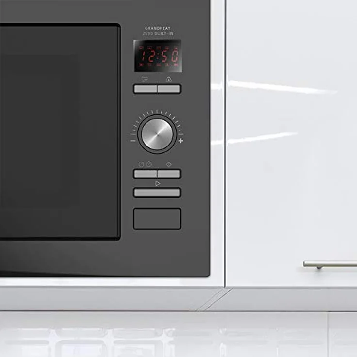 Cecotec GrandHeat 2500, Digitale Einbau-Mikrowelle mit 25 L, 900 W, Grillfunktion, 10 voreingestellten Programmen, schwarz – Bild 5