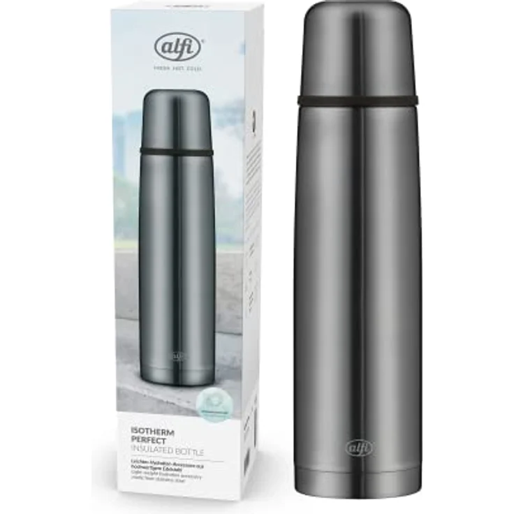 alfi Thermosflasche, Edelstahl, Cool Grey, 1 Liter – Bild 2