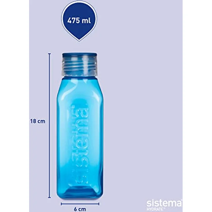 Sistema quadratische Flasche, 475 ml, Sortiert – Bild 5