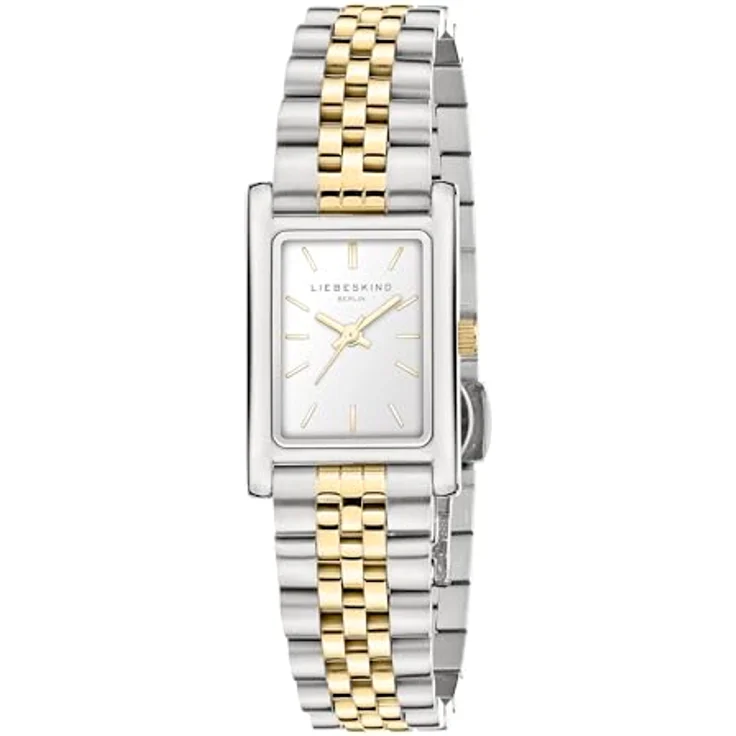 Liebeskind Berlin LT-0479-MQ Damen Armbanduhr, Bicolor Edelstahl silber/IP gold, 21mmx31,5mm, kratzunempfindliches Mineralglas, wasserdicht bis 3 bar – Bild 2