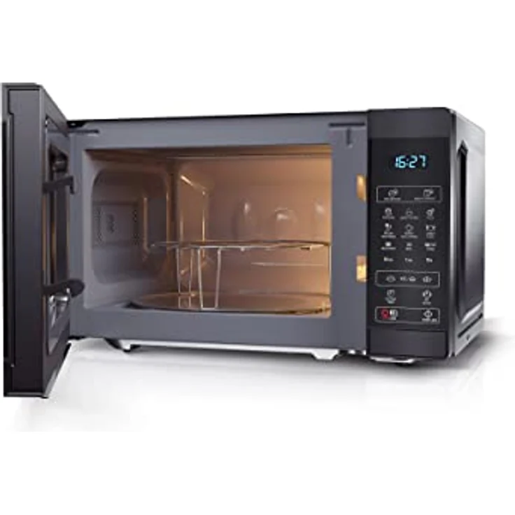 Sharp YC-MG02E-B Mikrowelle mit Grill, Standgerät, 20 Liter Garraum, 800 Watt, schwarz – Bild 6