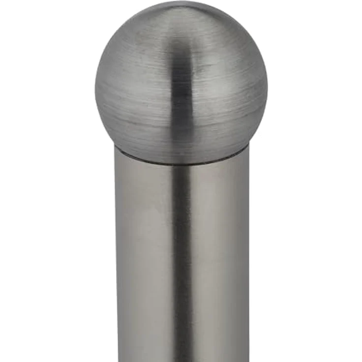 relaxdays Küchenrollenhalter Stehender Küchenrollenhalter aus Edelstahl, freistehend mit schaumstoffgepolstertem Standfuß, Silber/Bronze, H 35 cm, D 15 cm – Bild 6