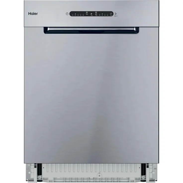 Haier XU 4C4E1S-84, Unterbau-Geschirrspüler mit 14 Maßgedecken, Edelstahl, berührungsgesteuert, LED-Anzeige, Maxi Tub Technologie