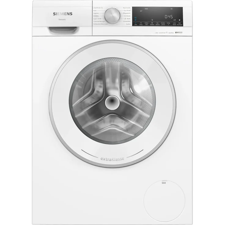 Siemens WG44G2F1EM, iQ500 Frontlader-Waschmaschine mit 9 kg Trommelkapazität, i-Dos und Energieeffizienzklasse A, weiß