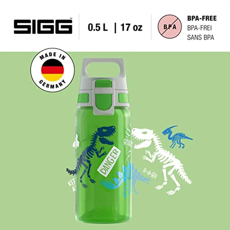 SIGG VIVA ONE Jurassica 0.5 L, BPA frei, Auslaufsicher, Co# tauglich – Bild 2