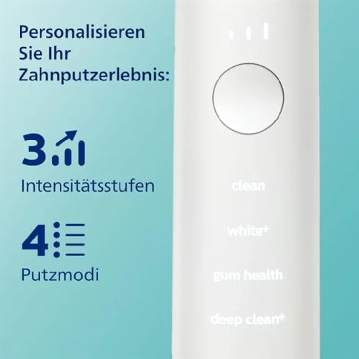 Philips Sonicare DiamondClean 9000 HX9911/27, Schallzahnbürste mit 4 Reinigungsprogrammen, Timer, weiß – Bild 5