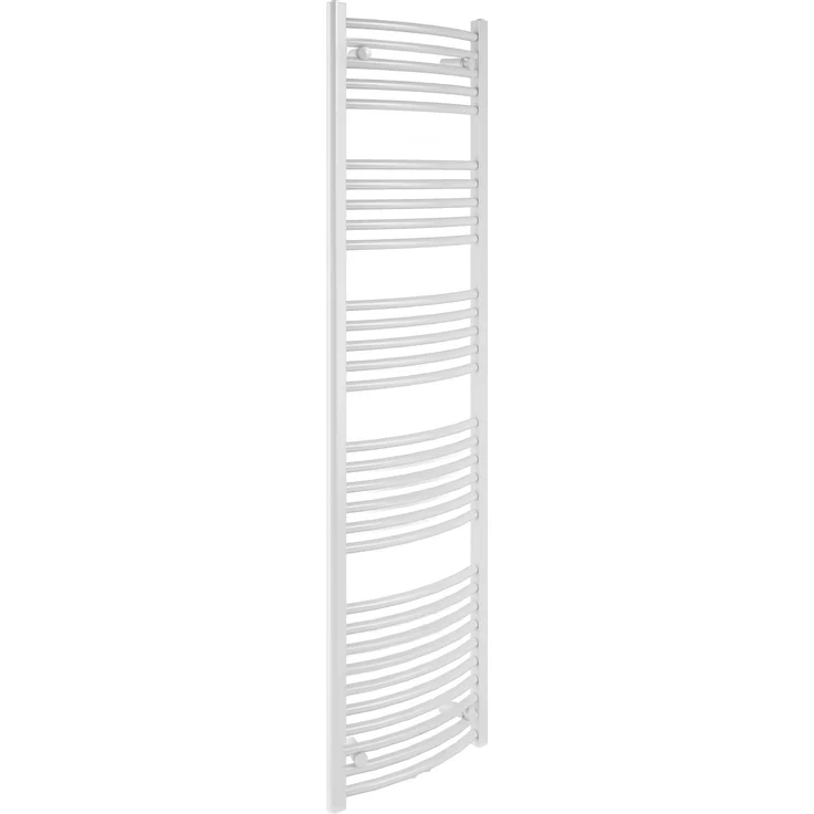 Sanotechnik Badheizkörper Bari gebogen, 1785 x 600 mm, Weiß, Mittelanschluss, 496 Watt Heizleistung