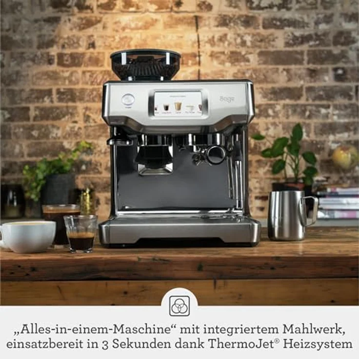 Sage Appliances SES880 Espressomaschine mit integriertem Mahlwerk, Schwarz – Bild 3