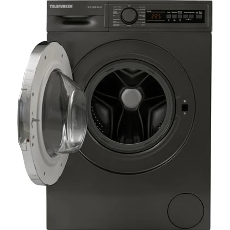 Telefunken W-8-1400-A0-DI Waschmaschine 8 kg | Frontlader | 1400 U/Min | Energieklasse A | Dampffunktion | AquaStop | Überlaufschutz | 15 Programme | BLDC Motor | dark inox – Bild 2