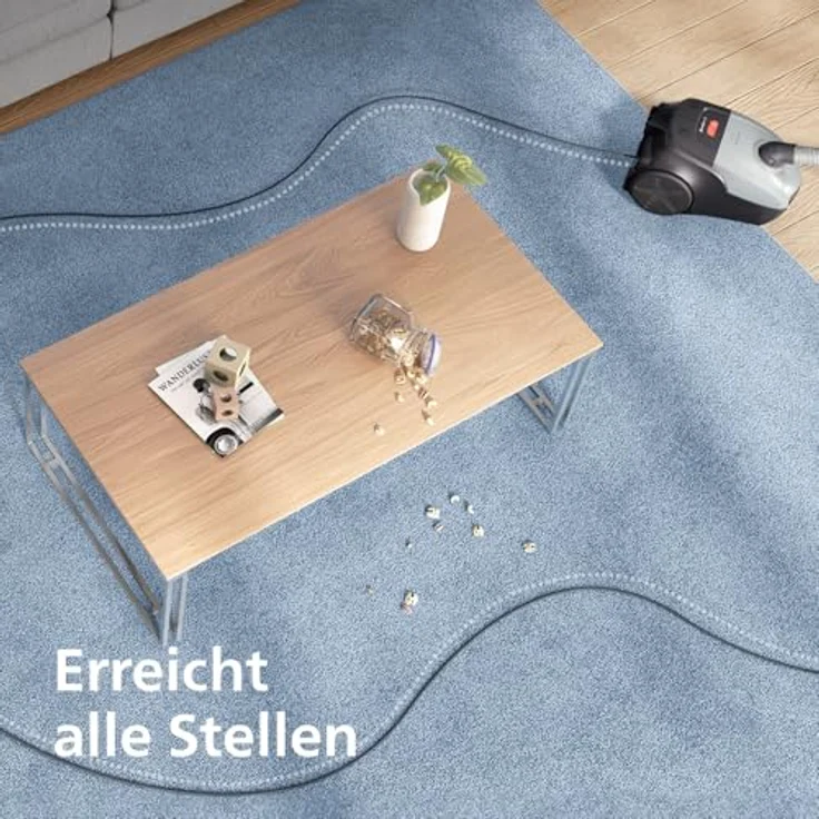 Philips 2000 Series Bodenstaubsauger mit Beutel, 850 W, HEPA-Filter, 3 l Staubbeutel, Zylinder-Vakuum, trocken, Möbeldüse – Bild 10