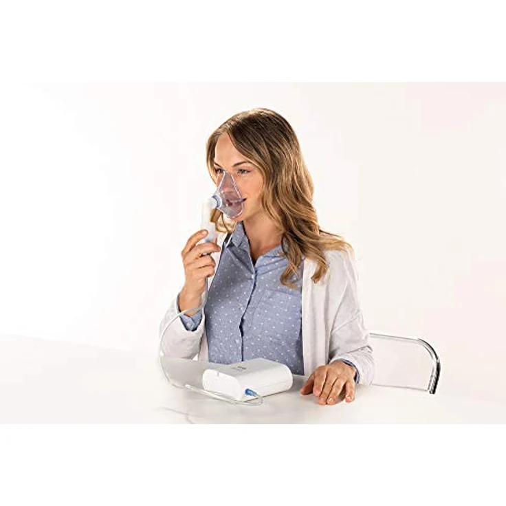 Laica NE3001 Inhalator für Aerosoltherapie mit Kolbenpumpe, geeignet für die Anwendung mit allen Medikamente, leiser Betrieb, ideal für Kinder – Bild 5