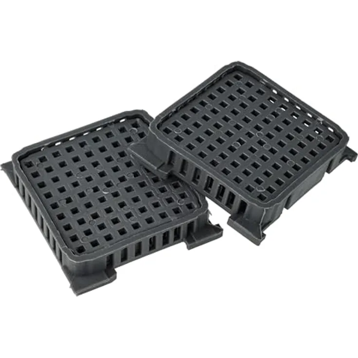 VHBW 2x Aktivkohlefilter kompatibel mit Liebherr CBNbda 572i-22A, CBNbda 5723-20B, CBNbda 5723-20C und CBNbda 5723-20A - grau, neutralisiert Gerüche für optimale Hygiene