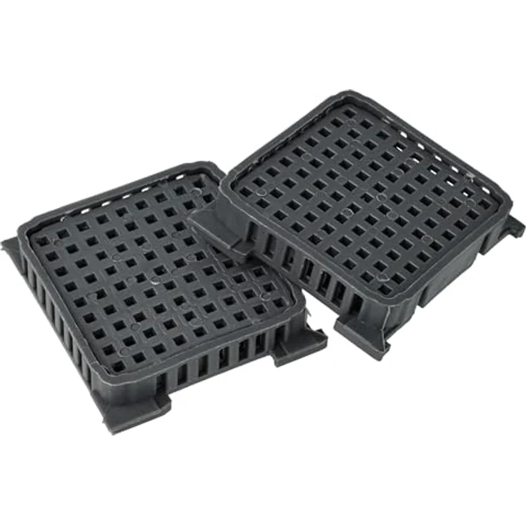 VHBW 2x Aktivkohlefilter kompatibel mit Liebherr ICBNd 5153-20B, ICBdi 5182-20A/B, grau, für Hygiene und Geruchsneutralisation – Bild 1
