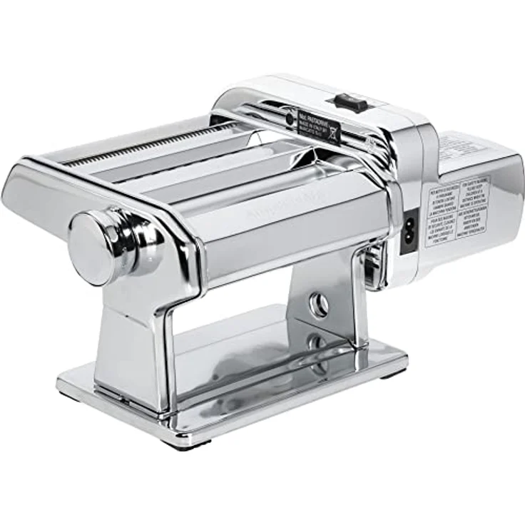 Marcato Nudelmaschine AT-MOT-220V Nudelmaschine Atlas mit Motor, Hochwertiger Chromstahl, Ergonomische Form – Bild 2