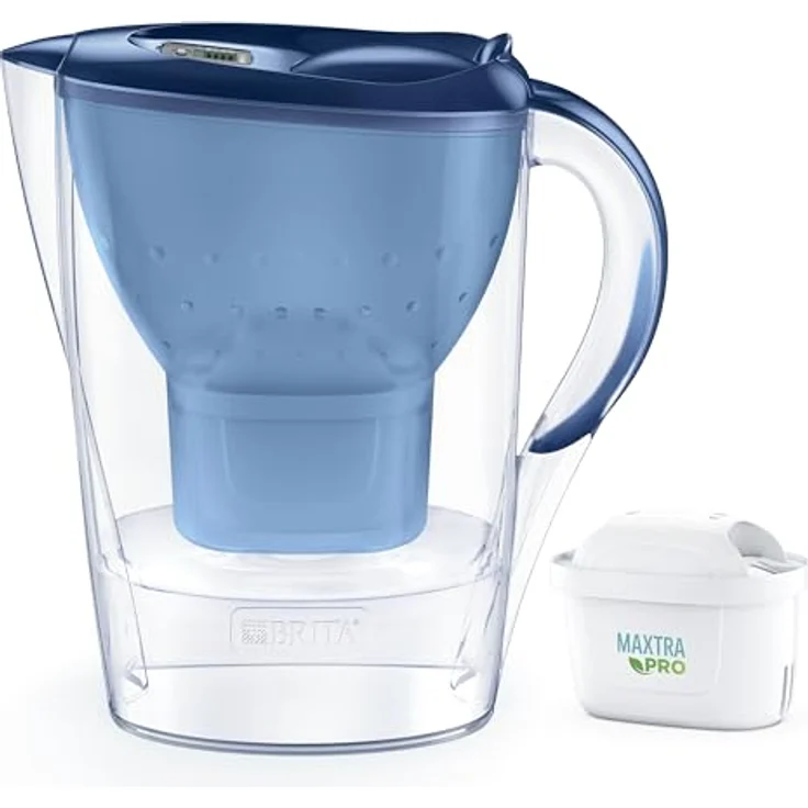 Brita Filterkanne Marella + 1 Maxtra Pro PP Blau Polypropylen 2,4 l 150 l – Bild 3