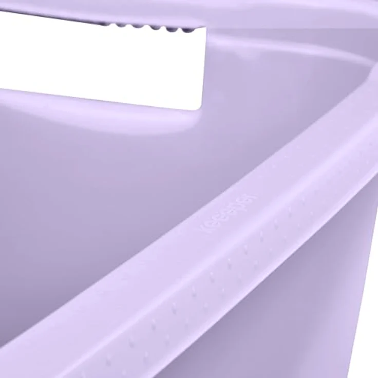 keeeper aenna Wäschewanne, stabiler Kunststoff, 52 l, Soft Purple, ergonomische Griffe, platzsparend und vielseitig – Bild 4