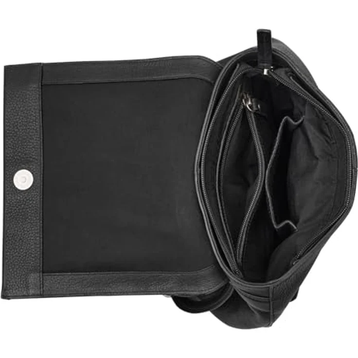 Burkely Soft Skylar City Rucksack, 100% Leder, schwarz, 27 cm x 21 cm x 11 cm – Bild 4