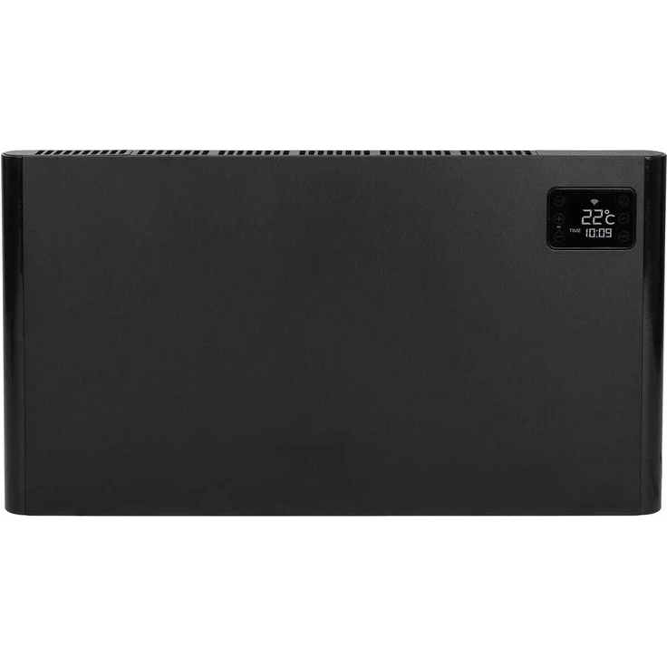 Eurom Alutherm 1500 Wifi Black, Konvektorheizung mit 1500 Watt Leistung, wandmontierbar, App-Steuerung, geeignet für 60 m³