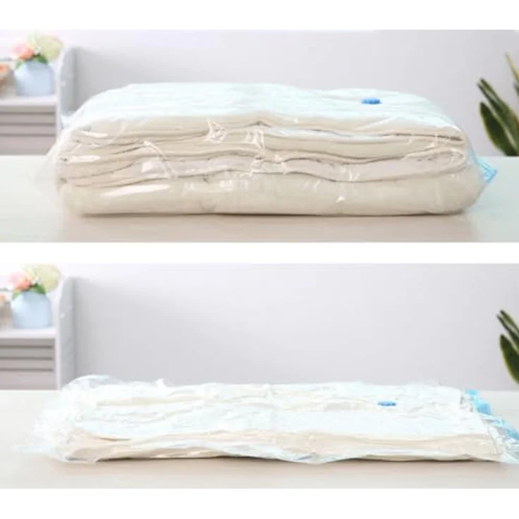 Ruhhy Vakuumierbeutel Vakuumbeutel-Set für Kleidung 15-teilig: Wiederverwendbar, 3 Größen, Transparent/Blau - Preisvergleich – Bild 7